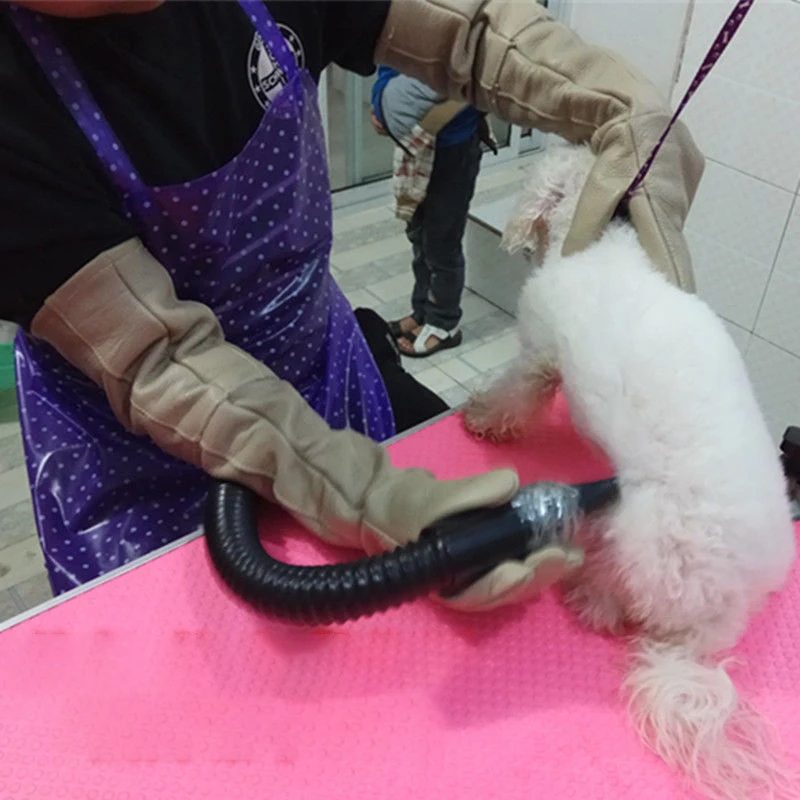Guantes para perros y gatos resistentes a mordeduras y arañazos, protección para el manejo de animales, tendones fuertes, baño de animales, suministros de aseo impermeables - Imagen 5