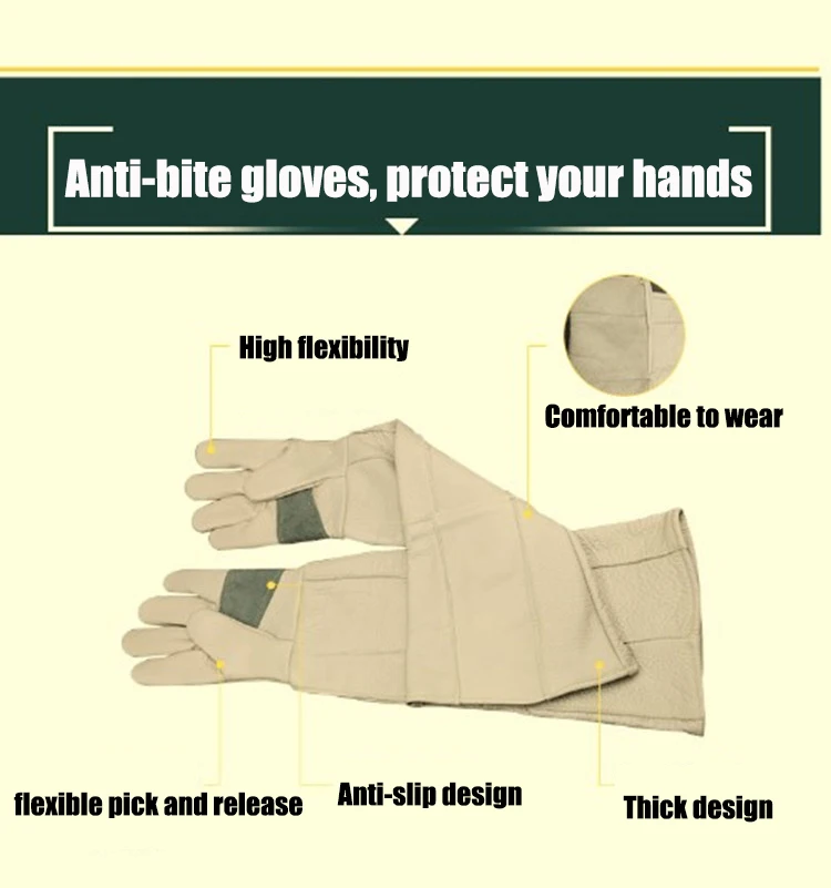 Guantes para perros y gatos resistentes a mordeduras y arañazos, protección para el manejo de animales, tendones fuertes, baño de animales, suministros de aseo impermeables - Imagen 14