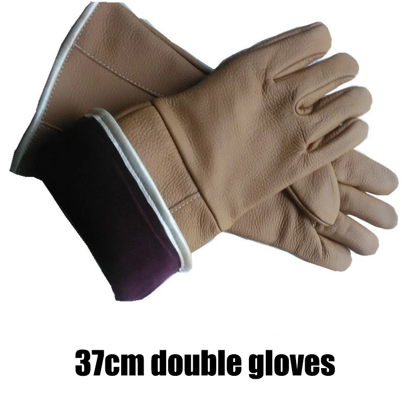 Guantes para perros y gatos resistentes a mordeduras y arañazos, protección para el manejo de animales, tendones fuertes, baño de animales, suministros de aseo impermeables - Imagen 10