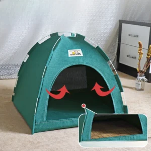 Caseta plegable para mascotas, tienda de campaña para mascotas, cuatro estaciones, nido universal para gatos y perros,