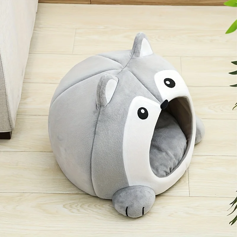 Cama para gatos de dibujos animados, casa para gatos pequeños y medianos, acogedora cueva para gatitos. - Imagen 18