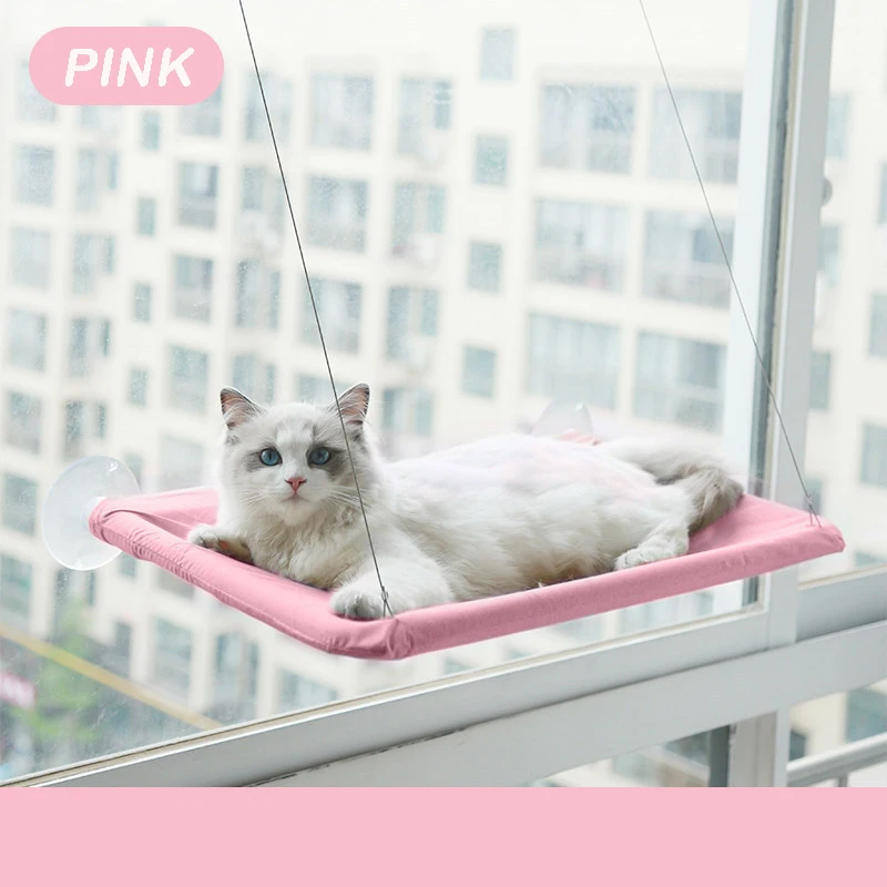 Hamaca para gatos, cama colgante aérea para gatos, casita para gatos, estructura para trepar para gatitos, asiento soleado para ventana, nido, soporta hasta 20 kg. - Imagen 7