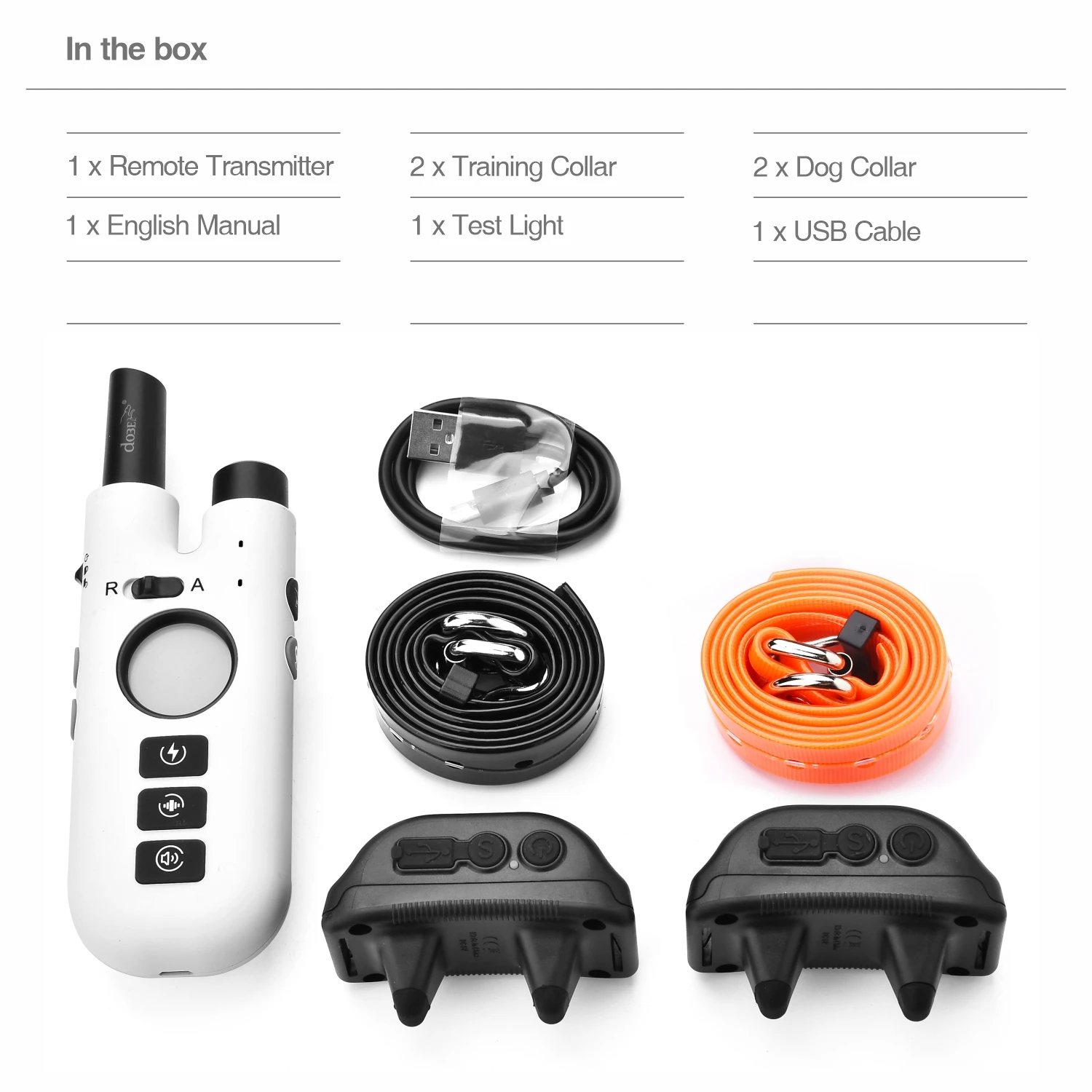 Collar antiladridos 2 en 1 para adiestramiento canino, collar antiladridos recargable de 800 m, collar eléctrico para perros con control remoto, resistente al agua. - Imagen 23