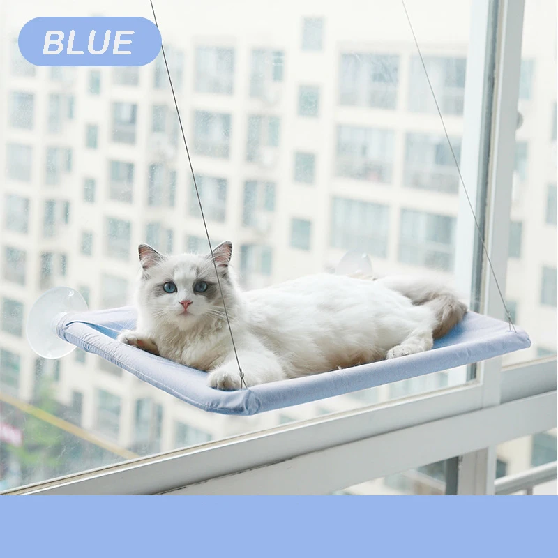 Hamaca para gatos, cama colgante aérea para gatos, casita para gatos, estructura para trepar para gatitos, asiento soleado para ventana, nido, soporta hasta 20 kg. - Imagen 8