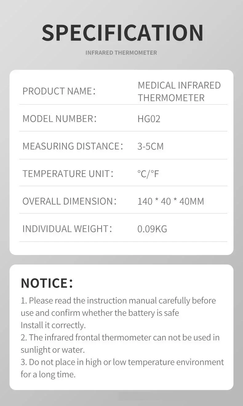 Termómetro infrarrojo digital para mascotas, medición rápida de temperatura, termómetro médico portátil sin contacto para mascotas. - Imagen 20