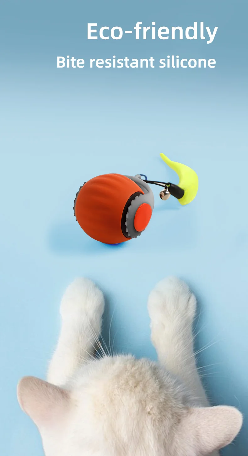 Juguete interactivo para gatos con bola rodante automática - Imagen 17