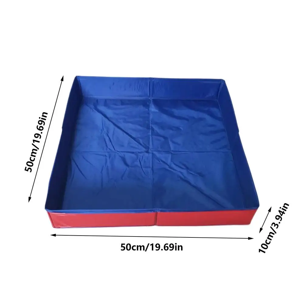 Piscina plegable de PVC para mascotas, piscina infantil antideslizante no inflable para perros, bañera para cachorros, gatos y otros animales. - Imagen 7