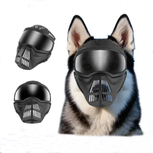 Gafas de sol con máscara facial completa para mascotas, gafas de moto, protección UV para los ojos del perro.