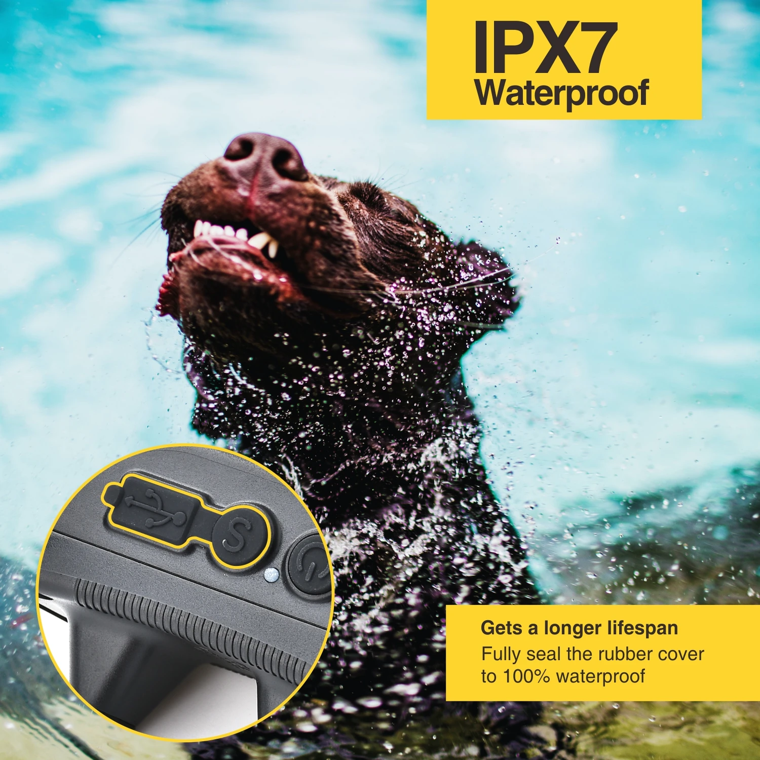 Collar antiladridos 2 en 1 para adiestramiento canino, collar antiladridos recargable de 800 m, collar eléctrico para perros con control remoto, resistente al agua. - Imagen 21