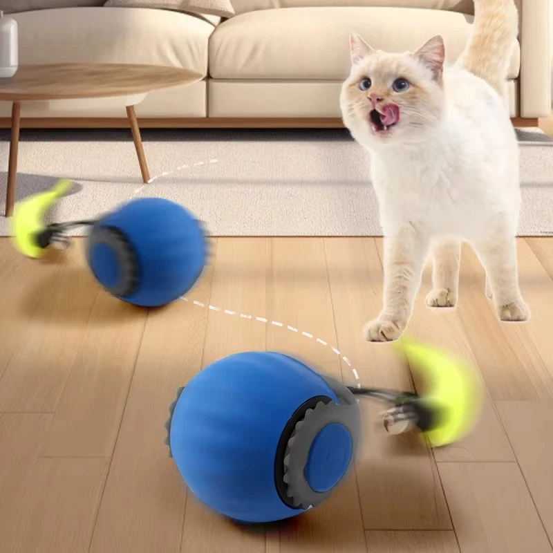 Juguete interactivo para gatos con bola rodante automática - Imagen 4