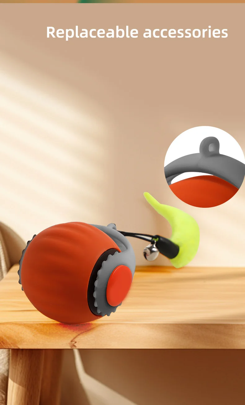 Juguete interactivo para gatos con bola rodante automática - Imagen 16