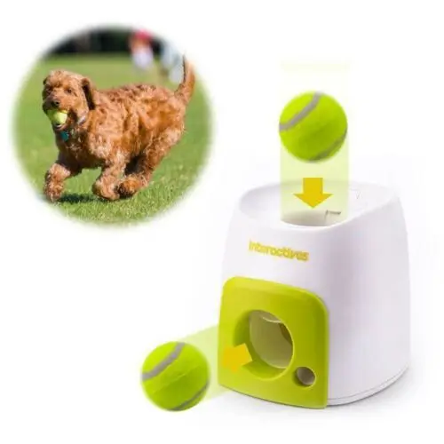 Lanzador automático inteligente de pelotas para perros con recompensa de comida - Imagen 21