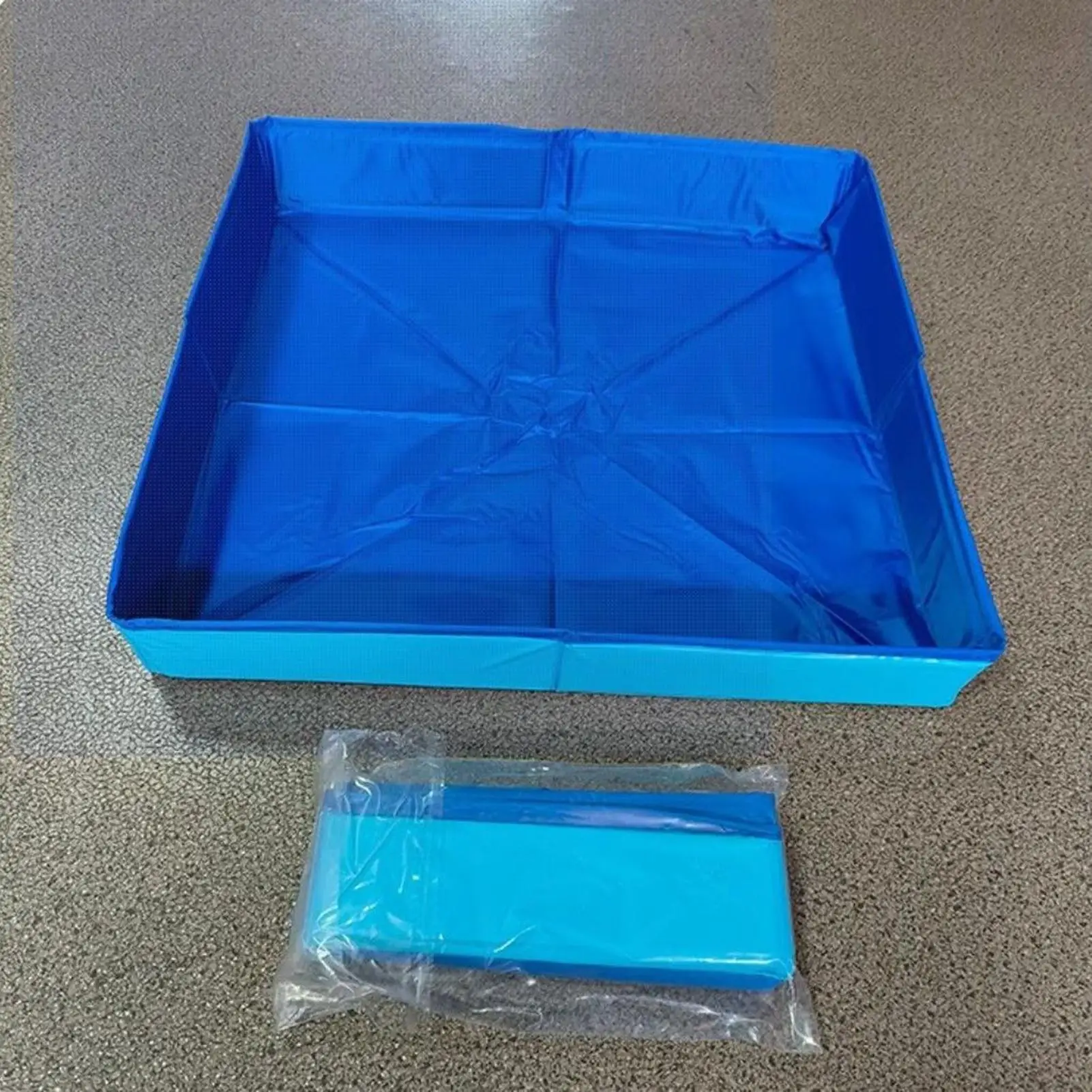 Piscina plegable de PVC para mascotas, piscina infantil antideslizante no inflable para perros, bañera para cachorros, gatos y otros animales. - Imagen 10