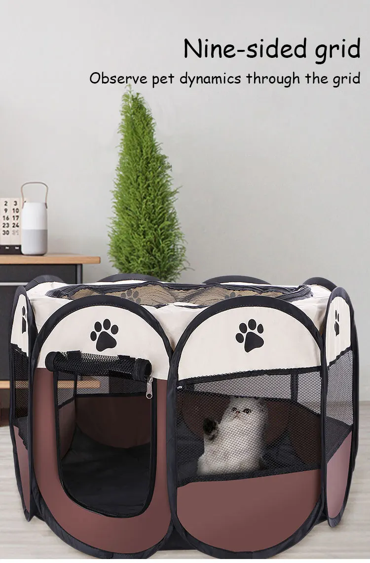 Tienda de campaña desmontable para mascotas de verano, tamaño S/M/L, para sala de partos de gatos, cama para perros al aire libre - Imagen 15