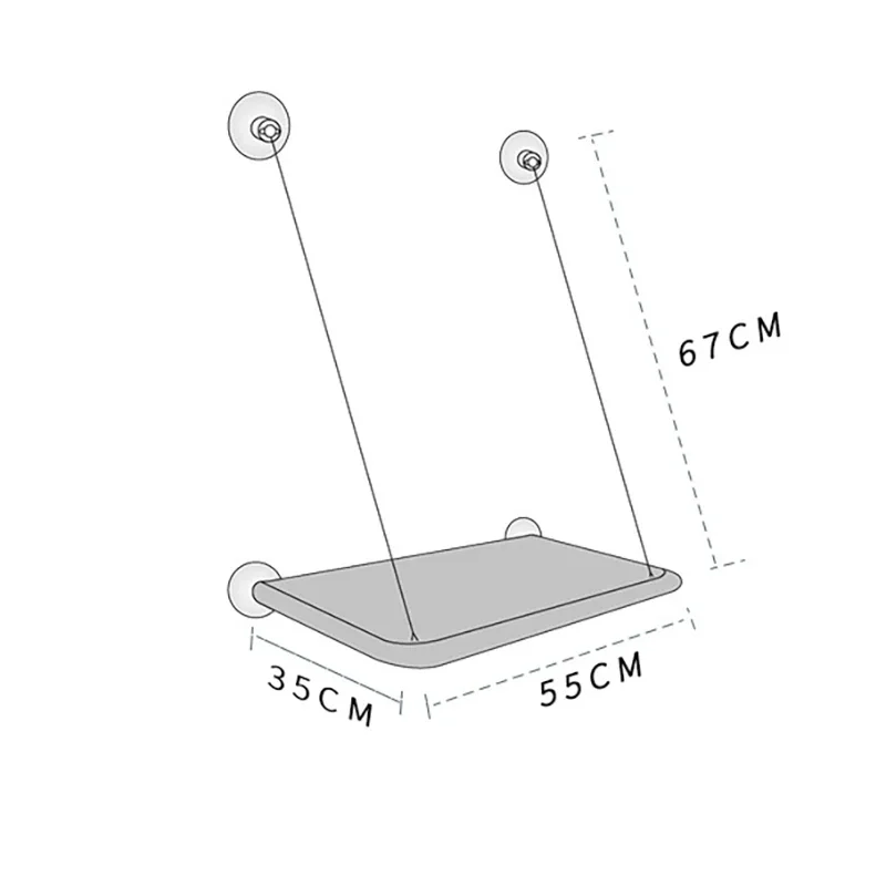 Hamaca para gatos, cama colgante aérea para gatos, casita para gatos, estructura para trepar para gatitos, asiento soleado para ventana, nido, soporta hasta 20 kg. - Imagen 6