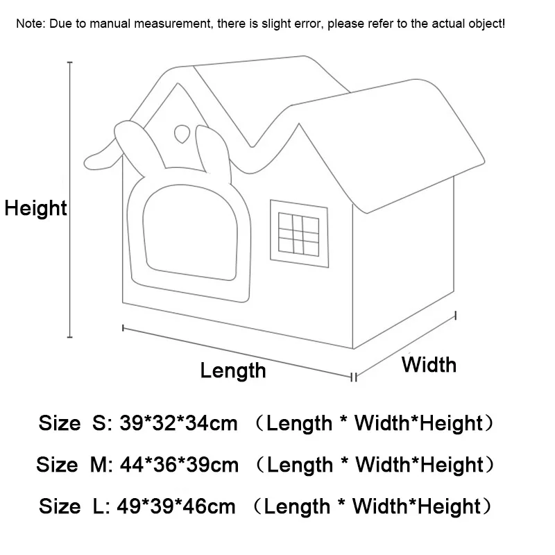 Casa plegable para gatos, cálida para invierno, cama tipo cueva para chihuahua, cesta para gatos pequeños, cama suave y cálida para gatos, caseta para cachorros, sueño profundo. - Imagen 12