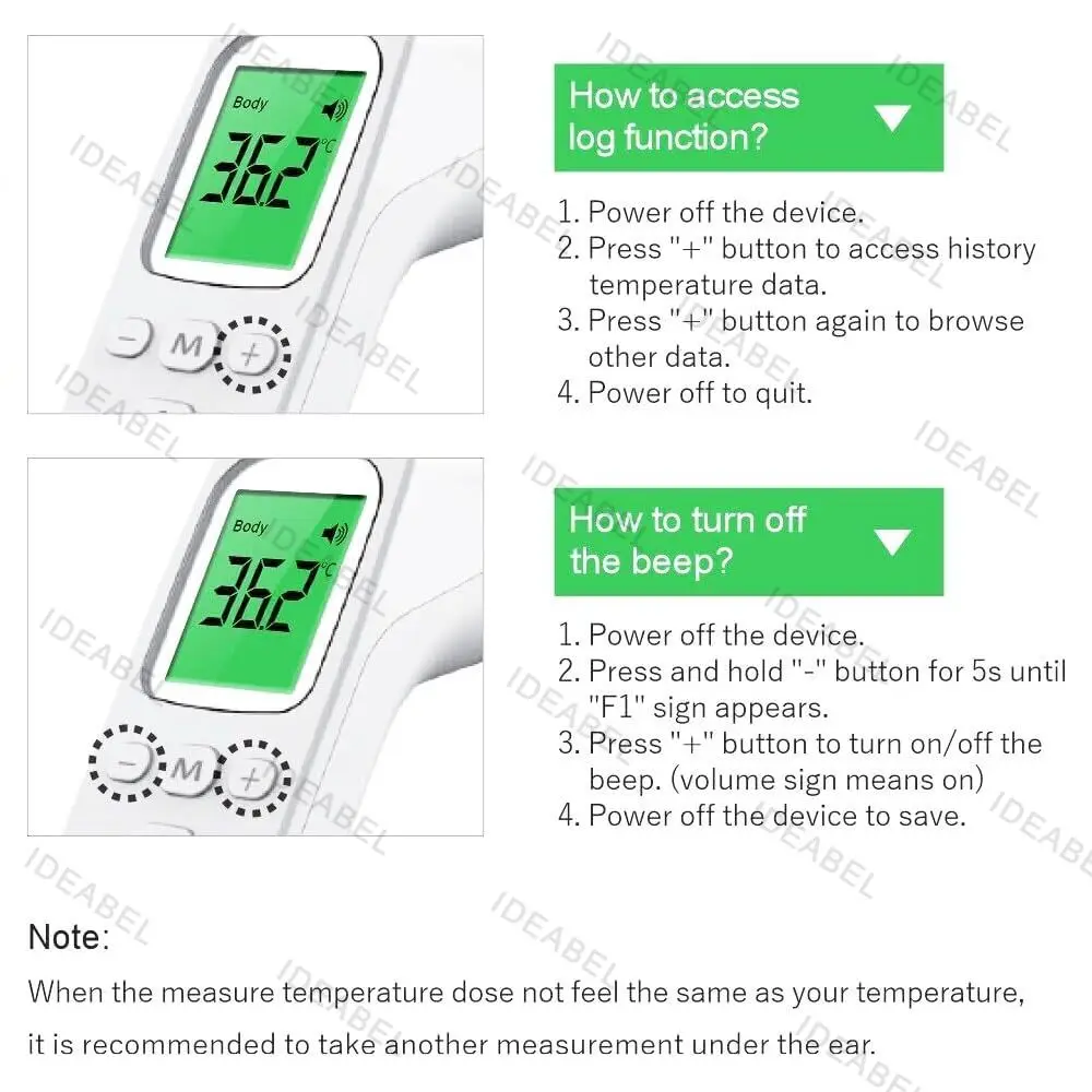 Termómetro infrarrojo digital para mascotas, medición rápida de temperatura, termómetro médico portátil sin contacto para mascotas. - Imagen 6