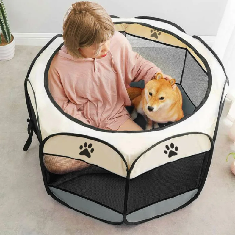 Tienda de campaña desmontable para mascotas de verano, tamaño S/M/L, para sala de partos de gatos, cama para perros al aire libre - Imagen 16