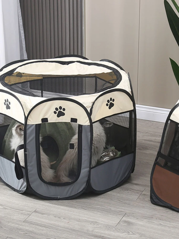 Tienda de campaña desmontable para mascotas de verano, tamaño S/M/L, para sala de partos de gatos, cama para perros al aire libre - Imagen 26