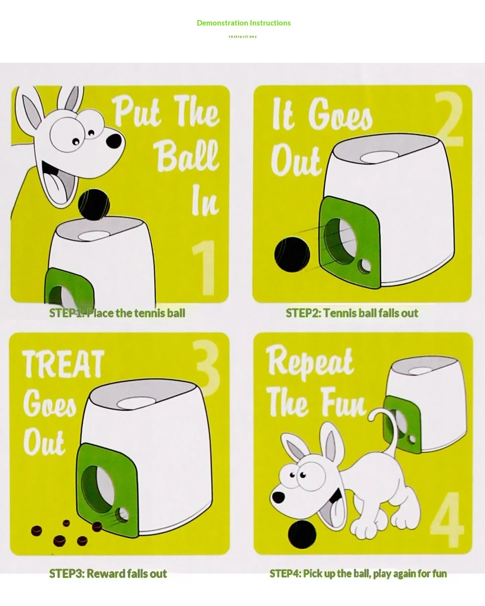 Lanzador automático inteligente de pelotas para perros con recompensa de comida - Imagen 2