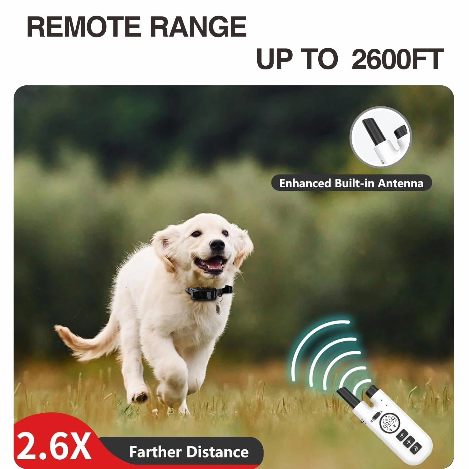 Collar antiladridos 2 en 1 para adiestramiento canino, collar antiladridos recargable de 800 m, collar eléctrico para perros con control remoto, resistente al agua. - Imagen 20