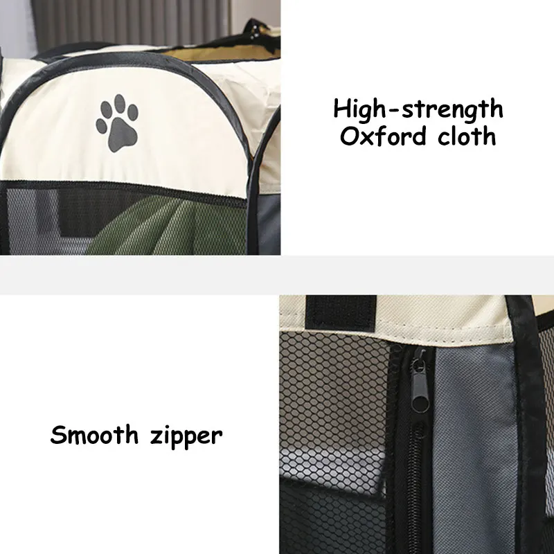 Tienda de campaña desmontable para mascotas de verano, tamaño S/M/L, para sala de partos de gatos, cama para perros al aire libre - Imagen 3