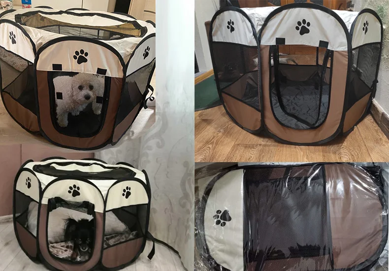 Tienda de campaña desmontable para mascotas de verano, tamaño S/M/L, para sala de partos de gatos, cama para perros al aire libre - Imagen 29